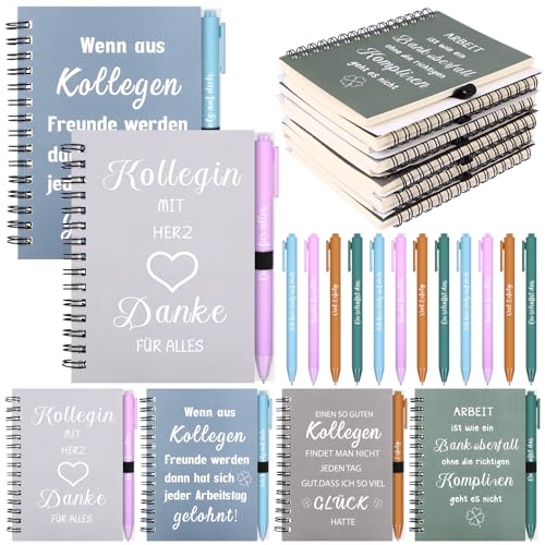 RUIYELE 12 Sets Dankeschön Geschenk für Kollegen Mitarbeiter- Kleine Inspirierende Notizbücher Mini Morandi Spirale Tagebuch Notizblöcke Motivation Kugelschreiber für Schule Büro Team RUIYELE 12 Sets Dankeschön Geschenk für Kollegen Mitarbeiter- Kleine Inspirierende Notizbücher Mini Morandi Spirale Tagebuch Notizblöcke Motivation Kugelschreiber für Schule Büro Team von RUIYELE