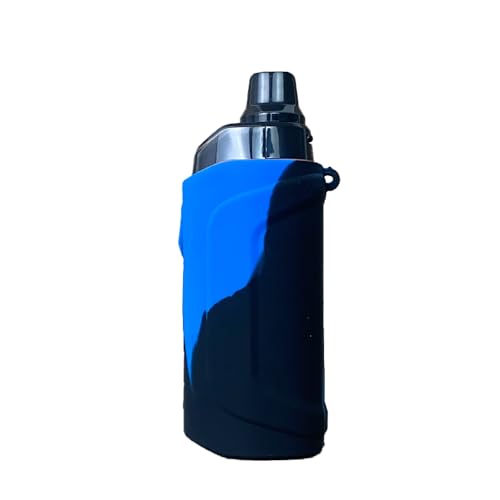 RUIYITECH Schutzhülle aus Silikon für GeekVape Aegis Boost 3 Case Cover Skin Sleeves Aegis Boost III Kit (Schwarz Blau) von RUIYITECH