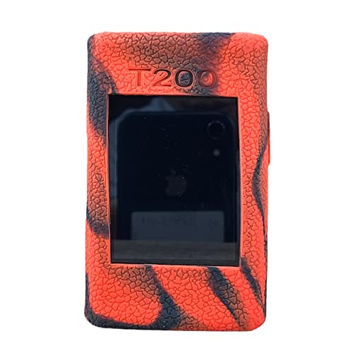 RUIYITECH Schutzhülle aus Silikon für Geekvape Aegis Touch 200 Hülle T200 Case Cover Skin Sleeves (Schwarz Rot) von RUIYITECH