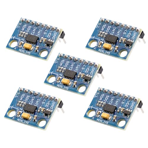 ADXL345 Modul 5 Stück Beschleunigungssensor 3-Achsen Accelerometer GY-291 Digitales Schwerkraft Sensor Modul IIC/SPI Übertragung für Arduino Ra-Pi von RUIZHI