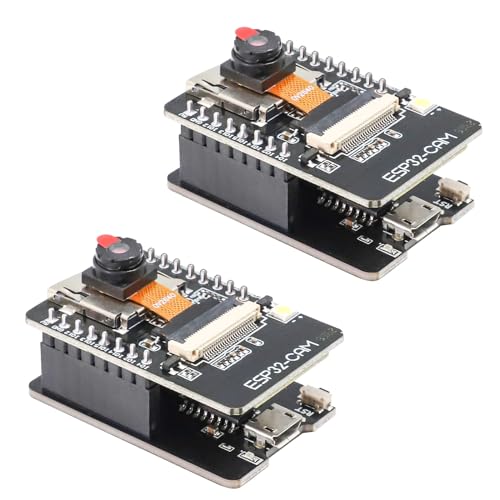 ESP32 CAM Entwicklungsplatine 2 Stück ESP32-CAM WiFi Bluetooth Modul ESP32-CAM-MB Micro USB auf Serial Port mit OV2640 Speicher 4M Kameramodul Dual Mode kompatibel mit Arduino von RUIZHI