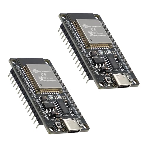 ESP32 ESP32 Mini Entwicklungsausschuss RUIZHI 2 Stücke ESP-32S ESP32-WROOM-32D Modul 2.4 GHz WiFi+Bluetooth 2-in-1 geringer Stromverbrauch Löten Sie den CH340 Typ-C Stecker für Arduino von RUIZHI