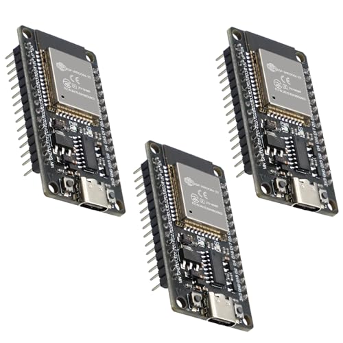 ESP32 ESP32 Mini Entwicklungsausschuss RUIZHI 3 Stücke ESP-32S ESP32-WROOM-32D Modul 2.4 GHz WiFi+Bluetooth 2-in-1 geringer Stromverbrauch Löten Sie den CH340 Typ-C Stecker für Arduino von RUIZHI