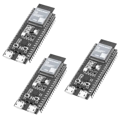 ESP32-S3 ESP32-S3-DevKitC-1 Entwicklung Board RUIZHI 3 Stück ESP32-S3 mit ESP32-S3-WROOM-1-N16R8 Modul (Löten) 6M Externe Flash-Erweiterung 8M PSRAM mit WiFi, Bluetooth Kompatibel mit Arduino von RUIZHI