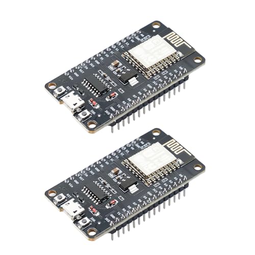 ESP8266 NodeMcu Lua WiFi V3 Modul RUIZHI 2 Stück ESP8266 NodeMCU ESP12E WiFi Entwicklungsboard mit CH340 NodeMcu Lua WiFi 2.4 GHz V3 Modul kompatibel mit Arduino IDE/Micropython von RUIZHI