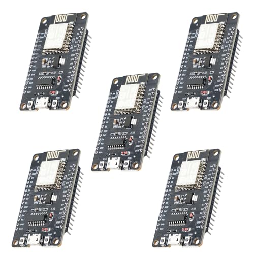 ESP8266 NodeMcu Lua WiFi V3 Modul RUIZHI 5 Stück ESP8266 NodeMCU ESP-12E WiFi Entwicklungsboard mit CH340 NodeMcu Lua WiFi 2.4 GHz V3 Modul kompatibel mit Arduino IDE/Micropython von RUIZHI