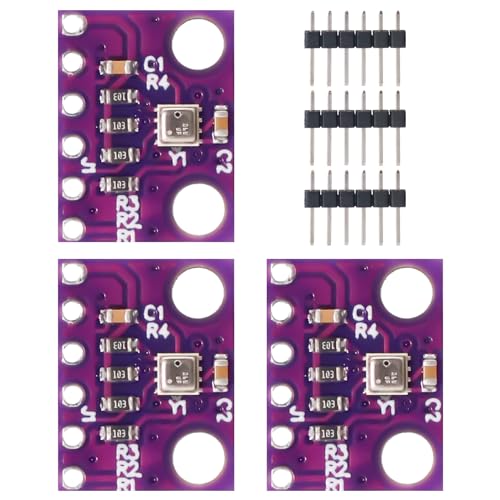 GY-BME280 Barometrischer Sensor RUIZHI 3 Stück GY-BME280 3.3V Barometrischer Sensor für Luftdruckmessung GY-BME280 Hochpräzises Atmosphärendruck-Sensormodul Kompatibel mit Arduino von RUIZHI