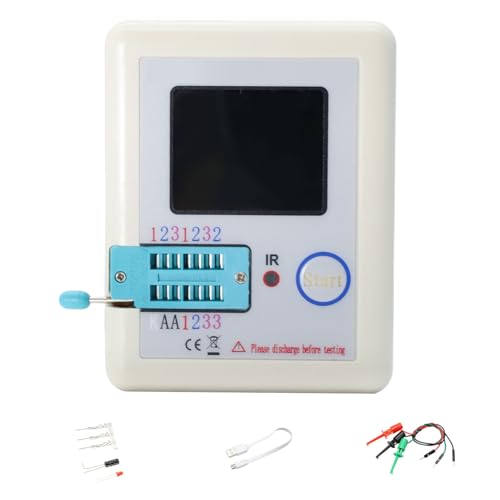 LCR TC1 Meter Transistor Tester RUIZHI LCR-TC1 Transistor Tester Inductance Capacitance Resistance ESR One-Key-Bedienung grafisches Display Automatische Abschaltung für die Prüfung von Bauteilen von RUIZHI