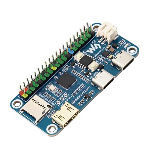 RP2040-PiZero Entwicklung Board RUIZHI RP2040-PiZero Basierend auf RP2040 Doppelkernprozessor GPIO-Schnittstelle On-Board DVI-Schnittstelle Micro SD Kartenhalter Kompatibel mit Raspber-Pi von RUIZHI