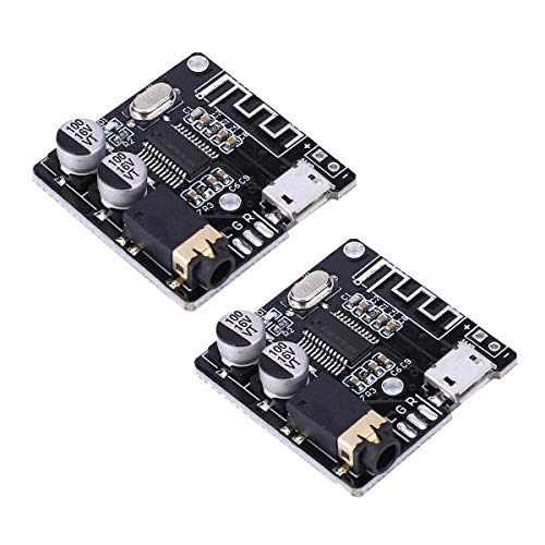 RUIZHI 2pcs Bluetooth Audio Receiver Board,Verstärkerplatine Stereo Empfänger Verstärker 4.1 MP3 Lossless Decoder DIY Digitaler Leistungsverstärker Music Module von RUIZHI