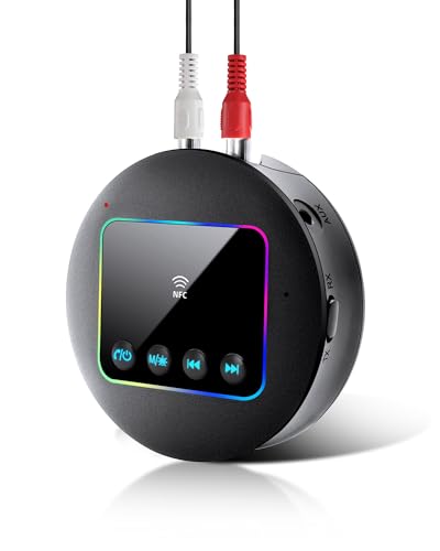 RUIZHI 5.4 Bluetooth-Adapter - Bluetooth Transmitter & Empfänger (TX | RX), Bluetooth Adapter für AUX/RCA/TF/NFC, Plug and Play, Geeignet für TV, PC, Audio, Kopfhörer, Projektoren, Verstärker von RUIZHI