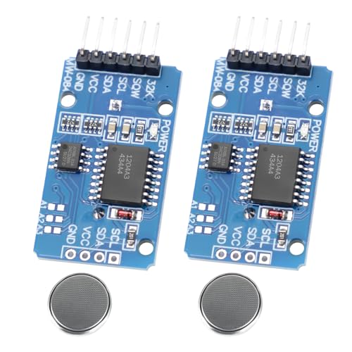 Real Time Clock RTC Modul kompatibel mit DS3231 RUIZHI 2 Stück DS3231 I2C-Echtzeituhr RTC mit Batterie Modul DS3231 AT24C32 Modul 3.3-5.5V Kompatibel mit Arduino von RUIZHI