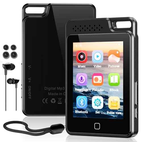 64GB MP3 Player Mit Bluetooth 5.3, 2.4" Full Touchscreen Metallabdeckung - Tragbarer Walkman Mit Lautsprecher, Sprachaufzeichnung, FM Radio - Unterstützung 128GB Kinder Player 64GB MP3 Player Mit Bluetooth 5.3, 2.4" Full Touchscreen Metallabdeckung - Tragbarer Walkman Mit Lautsprecher, Sprachaufzeichnung, FM Radio - Unterstützung 128GB Kinder Player von RUIZU