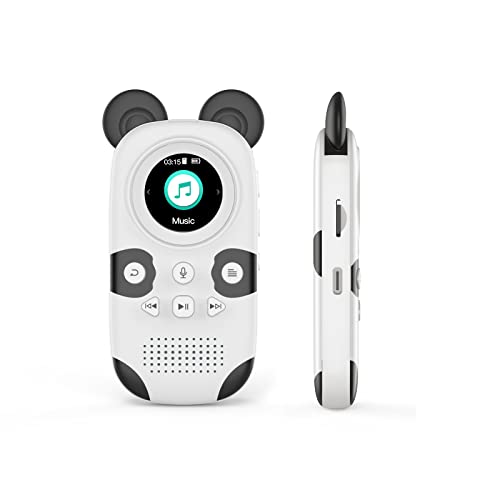 RUIZU 16GB MP3 Player Kinder Bluetooth 5.0 mit kopfhörer Lautsprecher Unterstützt UKW-Radio, Wecker, EIN-Tasten-Aufnahme, Stoppuhrfunktion von RUIZU