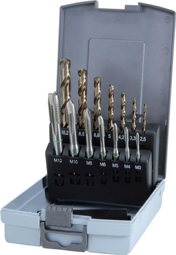 Ruko Maschinengewindebohrerset DIN 371/376 B M3-M12 14tlg.HSS-Co5 Ku.-Kass. Ruko Maschinengewindebohrerset DIN 371/376 B M3-M12 14tlg.HSS-Co5 Ku.-Kass. von RUKO Präzisionswerkzeuge