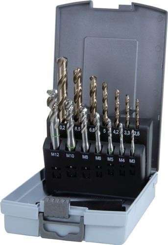 Ruko Maschinengewindebohrerset DIN 371/376 C M3-M12 14tlg.HSS-Co5 Ku.-Kass. Ruko Maschinengewindebohrerset DIN 371/376 C M3-M12 14tlg.HSS-Co5 Ku.-Kass. von RUKO Präzisionswerkzeuge