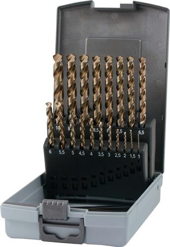 Ruko Spiralbohrer-Satz DIN 338 UNI D.1-10x0,5mm HSS-Co5 19-tlg. 228214RO Ruko Spiralbohrer-Satz DIN 338 UNI D.1-10x0,5mm HSS-Co5 19-tlg. 228214RO von RUKO Präzisionswerkzeuge