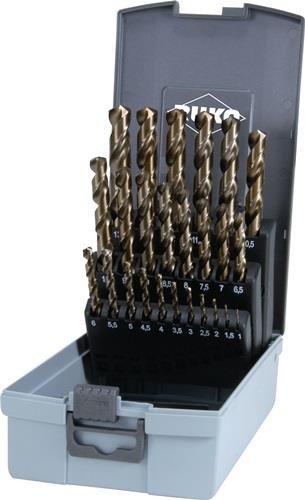 Ruko Spiralbohrersatz DIN 338 Typ VA D.1-13x0,5mm HSS-Co5 Gold 215215RO Ruko Spiralbohrersatz DIN 338 Typ VA D.1-13x0,5mm HSS-Co5 Gold 215215RO von RUKO Präzisionswerkzeuge