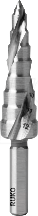 RUKO 101650-9 - UC Stufenbohrer 4 - 12 mm,  FLOWSTEP TIP, HSS von RUKO