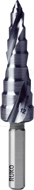 RUKO 101650-9P - UC Stufenbohrer 4 - 12 mm, FLOWSTEP TIP, HSS RUnaTEC von RUKO