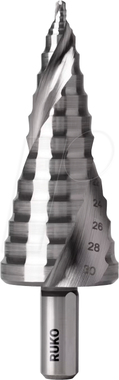 RUKO 101652 - UC Stufenbohrer 8 - 30 mm, FLOWSTEP TIP, HSS RUKO 101652 - UC Stufenbohrer 8 - 30 mm, FLOWSTEP TIP, HSS von RUKO