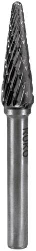 RUKO 116233 Frässtift Hartmetall Kegel 6mm Arbeits-Länge 18mm Schaftdurchmesser 6mm von RUKO