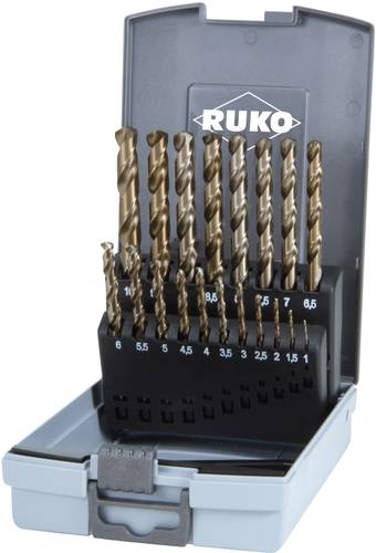 RUKO 215214RO HSSE-Co 5 Metall-Spiralbohrer-Set 19teilig DIN 338 Zylinderschaft 1 Set RUKO 215214RO HSSE-Co 5 Metall-Spiralbohrer-Set 19teilig DIN 338 Zylinderschaft 1 Set von RUKO