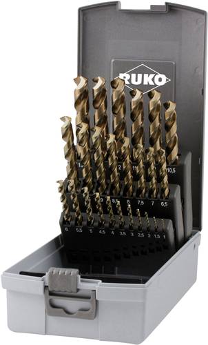 RUKO 228215RO HSSE-Co 5 Metall-Spiralbohrer-Set 25teilig DIN 338 3-Flächenschaft 1 Set RUKO 228215RO HSSE-Co 5 Metall-Spiralbohrer-Set 25teilig DIN 338 3-Flächenschaft 1 Set von RUKO