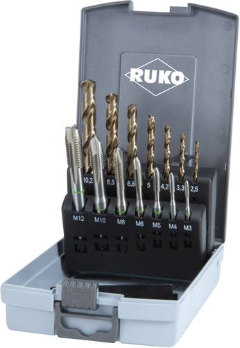 RUKO 245051RO Maschinengewindebohrer-Set 14teilig DIN 371, DIN 376 HSSE-Co 5 1 Set RUKO 245051RO Maschinengewindebohrer-Set 14teilig DIN 371, DIN 376 HSSE-Co 5 1 Set von RUKO