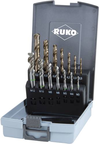 RUKO 245052RO Maschinengewindebohrer-Set 14teilig DIN 371, DIN 376 HSSE-Co 5 1 Set RUKO 245052RO Maschinengewindebohrer-Set 14teilig DIN 371, DIN 376 HSSE-Co 5 1 Set von RUKO