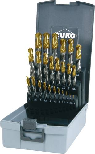 RUKO 2501215TRO HSS-G Spiralbohrer-Set 25teilig 1 mm, 1.5 mm, 2 mm, 2.5 mm, 3 mm, 3.5 mm, 4 mm, 4.5 RUKO 2501215TRO HSS-G Spiralbohrer-Set 25teilig 1 mm, 1.5 mm, 2 mm, 2.5 mm, 3 mm, 3.5 mm, 4 mm, 4.5 von RUKO