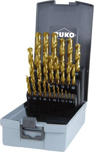 RUKO 250215TRO HSS-G Spiralbohrer-Set 25teilig 1 mm, 1.5 mm, 2 mm, 2.5 mm, 3 mm, 3.5 mm, 4 mm, 4.5 m RUKO 250215TRO HSS-G Spiralbohrer-Set 25teilig 1 mm, 1.5 mm, 2 mm, 2.5 mm, 3 mm, 3.5 mm, 4 mm, 4.5 m von RUKO