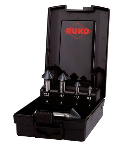 RUKO ULTIMATECUT 4S 102891PRO Kegelsenker-Set 5teilig 6.30 mm, 10.40 mm, 16.50 mm, 20.50 mm, 25mm HS RUKO ULTIMATECUT 4S 102891PRO Kegelsenker-Set 5teilig 6.30 mm, 10.40 mm, 16.50 mm, 20.50 mm, 25mm HS von RUKO
