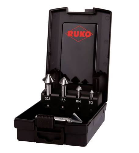 RUKO ULTIMATECUT 4S 102891RO Kegelsenker-Set 5teilig 6.30 mm, 10.40 mm, 16.50 mm, 20.50 mm, 25mm HSS RUKO ULTIMATECUT 4S 102891RO Kegelsenker-Set 5teilig 6.30 mm, 10.40 mm, 16.50 mm, 20.50 mm, 25mm HSS von RUKO