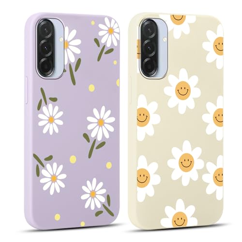 RUMDEY Schutzhülle für Samsung Galaxy A36 16,9 cm (6,7 Zoll), ästhetisches Muster, matt, kratzfest, weich, dünn, stoßfest, Silikon, 2 Stück von RUMDEY