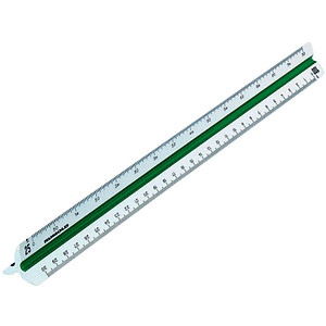 RUMOLD Dreikantlineal Architekt 4 30,0 cm, weiß von RUMOLD