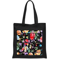 Floral RUN DMC Tote Bag - Schwarz von RUN DMC