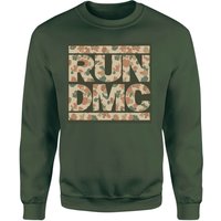 RUN DMC Camo Sweatshirt - Dunkelgrün - XL von RUN DMC