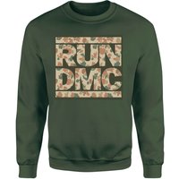 RUN DMC Camo Sweatshirt - Dunkelgrün - XXL von RUN DMC