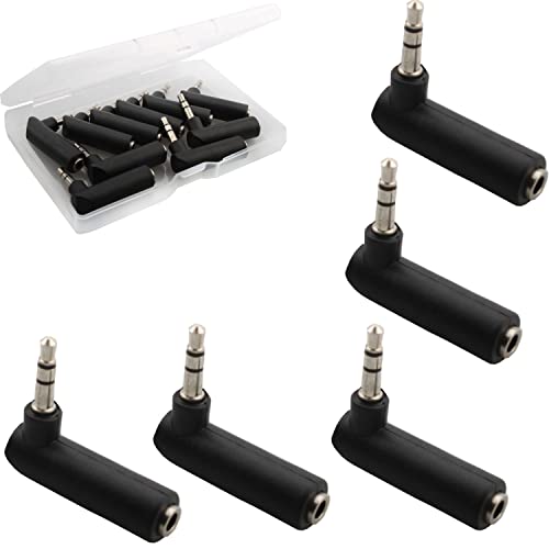 RUNCCI-YUN 10 Stück 3 5mm klinke winkeladapter,Audio-Adapter, 3,5 mm abgewinkelt, Stecker auf Buchse, 90 Grad rechtwinklig, TRS 3 Polig Stereo-Klinkenstecker RUNCCI-YUN 10 Stück 3 5mm klinke winkeladapter,Audio-Adapter, 3,5 mm abgewinkelt, Stecker auf Buchse, 90 Grad rechtwinklig, TRS 3 Polig Stereo-Klinkenstecker von RUNCCI-YUN