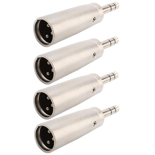 RUNCCI-YUN 4 Stück 6,35mm Stereo TRS-auf XLR Mikrofon,Audio-Konverter Adapter von RUNCCI-YUN