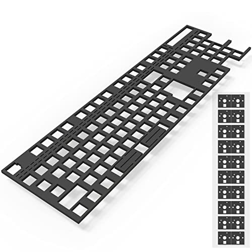 RunJRX Eva Tastatur PCB Schaumstoff 108 Layout, Poron Switch Pads 120 Stück und Tastatur-Sounddämpfer für benutzerdefinierte Tastatur (RJ-146) von RUNJRX KEYBOARD