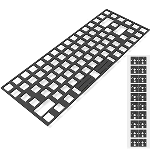 RunJRX Eva Tastatur PCB Schaumstoff 84 Layout, Poron Switch Pads 120 Stück und Tastatur Sound Dämpfer für benutzerdefinierte Tastatur (RJ-142) von RUNJRX KEYBOARD