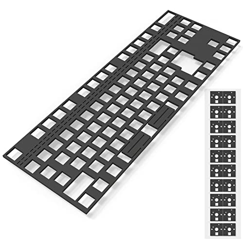 RunJRX Eva Tastatur PCB Schaumstoff 87 Layout, Poron Switch Pads 120 Stück und Tastatur Sound Dämpfer für benutzerdefinierte Tastatur RJ-143 von RUNJRX KEYBOARD