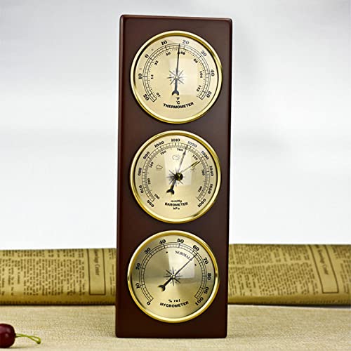 RUNLAIKEJI Wetterbarometer, Innen- und Außenwetter, Luftdruckmessgerät für Zuhause, Holzrahmen-Barometer mit Temperatur und Luftfeuchtigkeit, analoge Wetterstation-Instrumente RUNLAIKEJI Wetterbarometer, Innen- und Außenwetter, Luftdruckmessgerät für Zuhause, Holzrahmen-Barometer mit Temperatur und Luftfeuchtigkeit, analoge Wetterstation-Instrumente von RUNLAIKEJI