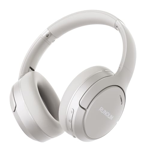 RUNOLIM Bluetooth Kopfhörer Over-Ear, Active Noise Cancelling Kopfhoerer, Kabellos Bluetooth , 65h Spielzeit im ANC-Modus, Hi-Res Audio, Tiefer Bass, Transparenz-Modus RUNOLIM Bluetooth Kopfhörer Over-Ear, Active Noise Cancelling Kopfhoerer, Kabellos Bluetooth , 65h Spielzeit im ANC-Modus, Hi-Res Audio, Tiefer Bass, Transparenz-Modus von RUNOLIM