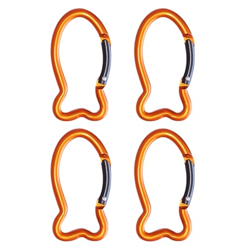 Kettengliedschäkel, Karabiner mit Verschluss aus Edelstahl, 4-teilig, Fischform, Federclip, Aluminium-Behang for den Außenbereich, Karabiner, Schlüsselanhänger, Taschenclip, Hakenverbinder Kettengliedschäkel, Karabiner mit Verschluss aus Edelstahl, 4-teilig, Fischform, Federclip, Aluminium-Behang for den Außenbereich, Karabiner, Schlüsselanhänger, Taschenclip, Hakenverbinder von RURUR