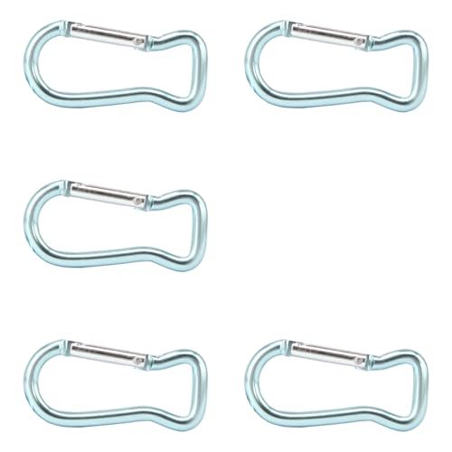 Kettengliedschäkel, Karabinerhaken aus Edelstahl, 5 Stück, Fischform, Federclip, Metall, Schlüsselanhänger, Schnallen, Rucksäcke, Karabinerhaken, Kettenschnallen, Verbinder Kettengliedschäkel, Karabinerhaken aus Edelstahl, 5 Stück, Fischform, Federclip, Metall, Schlüsselanhänger, Schnallen, Rucksäcke, Karabinerhaken, Kettenschnallen, Verbinder von RURUR