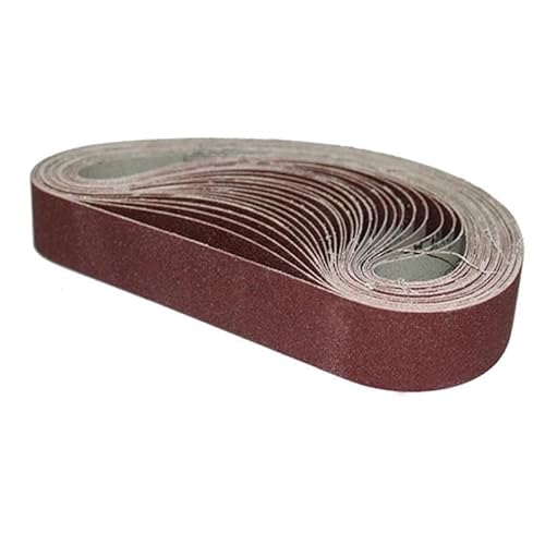Schleifbänder, Sandstrahlwerkzeuge, 10 Stück, Körnung 40–1000, Schleifband, 10 x 330 mm, 3/8 x 13 Zoll, Schleifband for Holz, Weichmetall, Polier- und Schleifwerkzeug(80) von RUTHYEARS