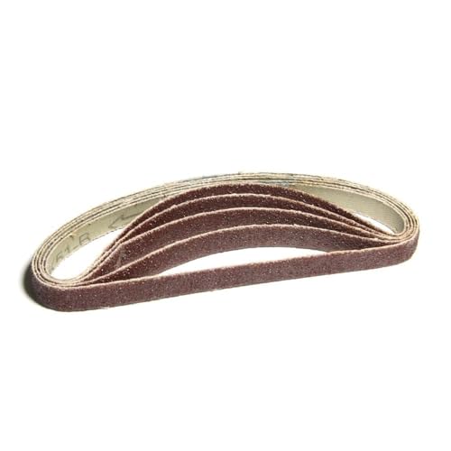 Schleifbänder, Sandstrahlwerkzeuge, 5 Stück, 10 x 330 mm, Schleifband, Bandschleifer, Schleifpapier, 3/8 x 13 Zoll, Aluminiumoxid, Zubehör for Elektrowerkzeuge zur Holzbearbeitung(Grit 60) von RUTHYEARS